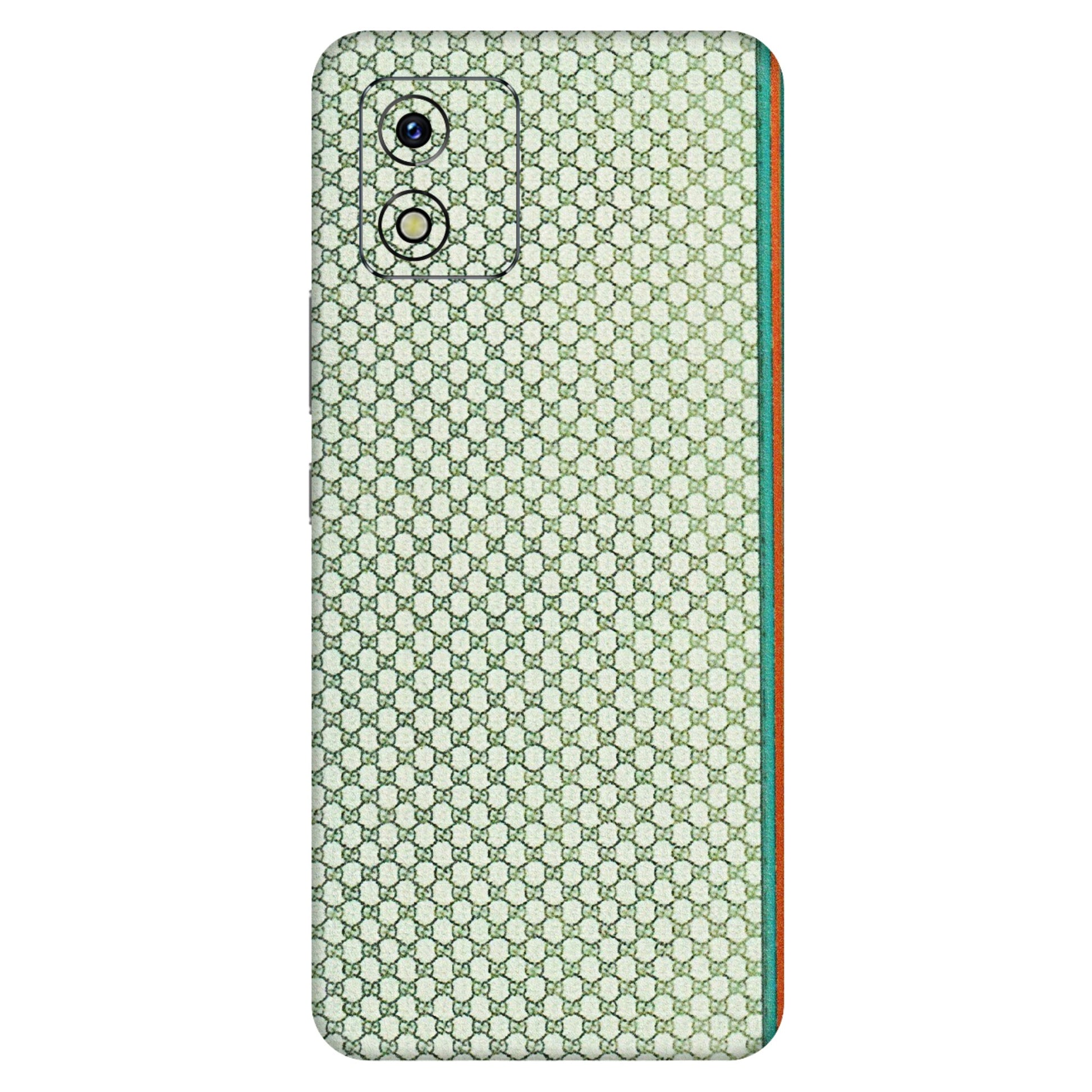 VIVO Y Series Phone Skins (All Models) - Gucci Fabric Pattern - 3D Embossed Finish (L-73) Vivo Y15S