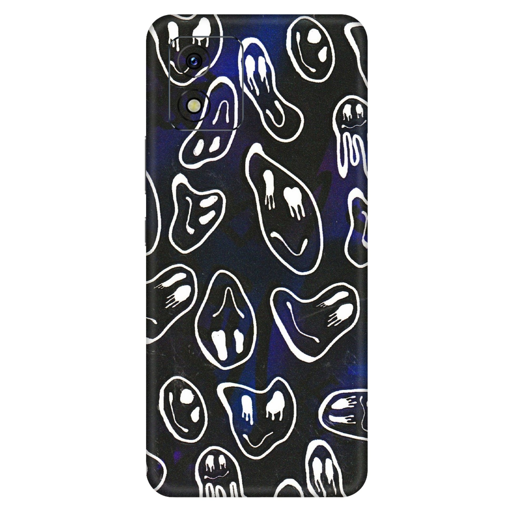 VIVO Y Series Phone Skins (All Models) - Distorted Smileys - 3D Embossed Finish (L-92) Vivo Y15S