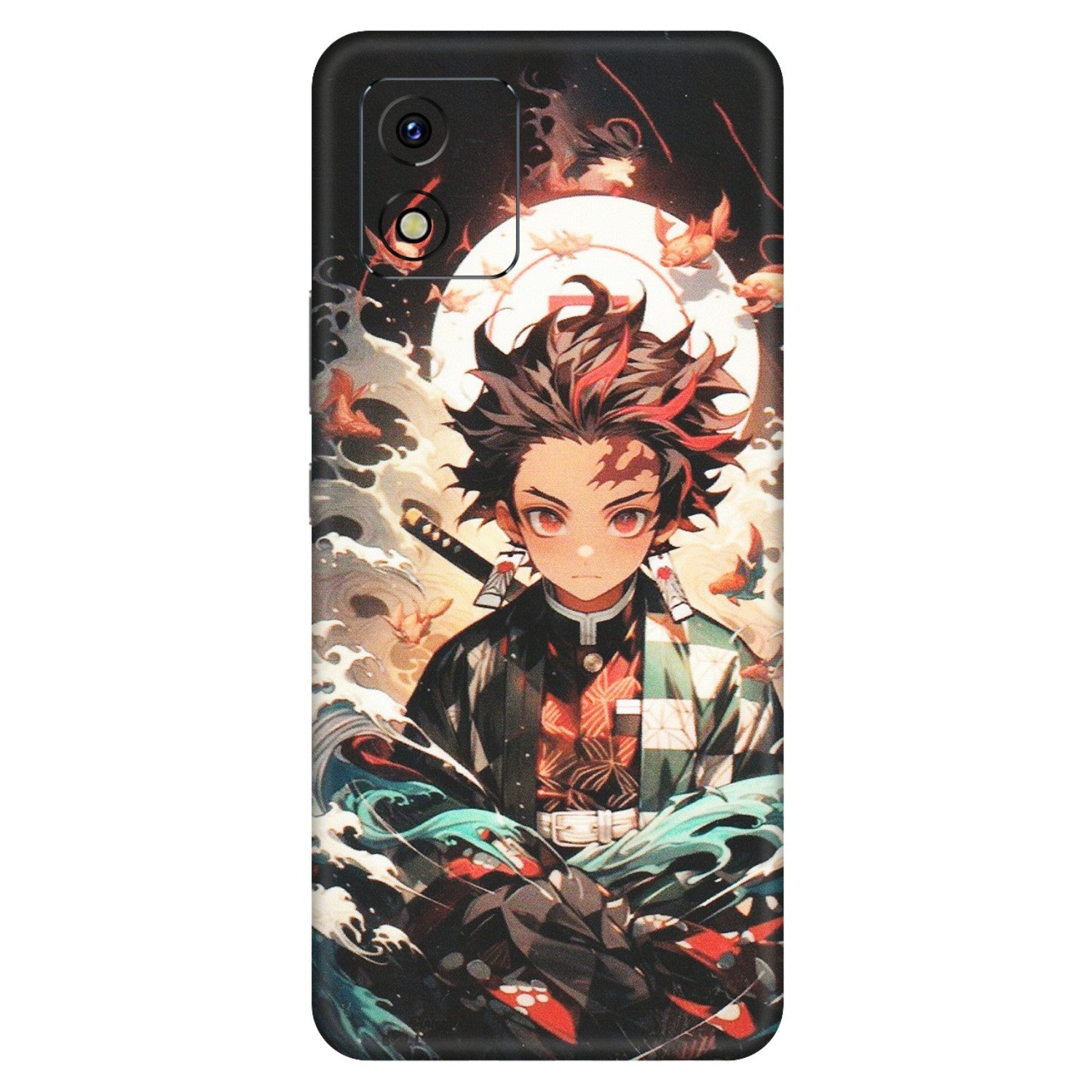 VIVO Y Series Phone Skins (All Models) - Tanjiro Demon Slayer Anime - Matte Finish (M-158) Vivo Y15S