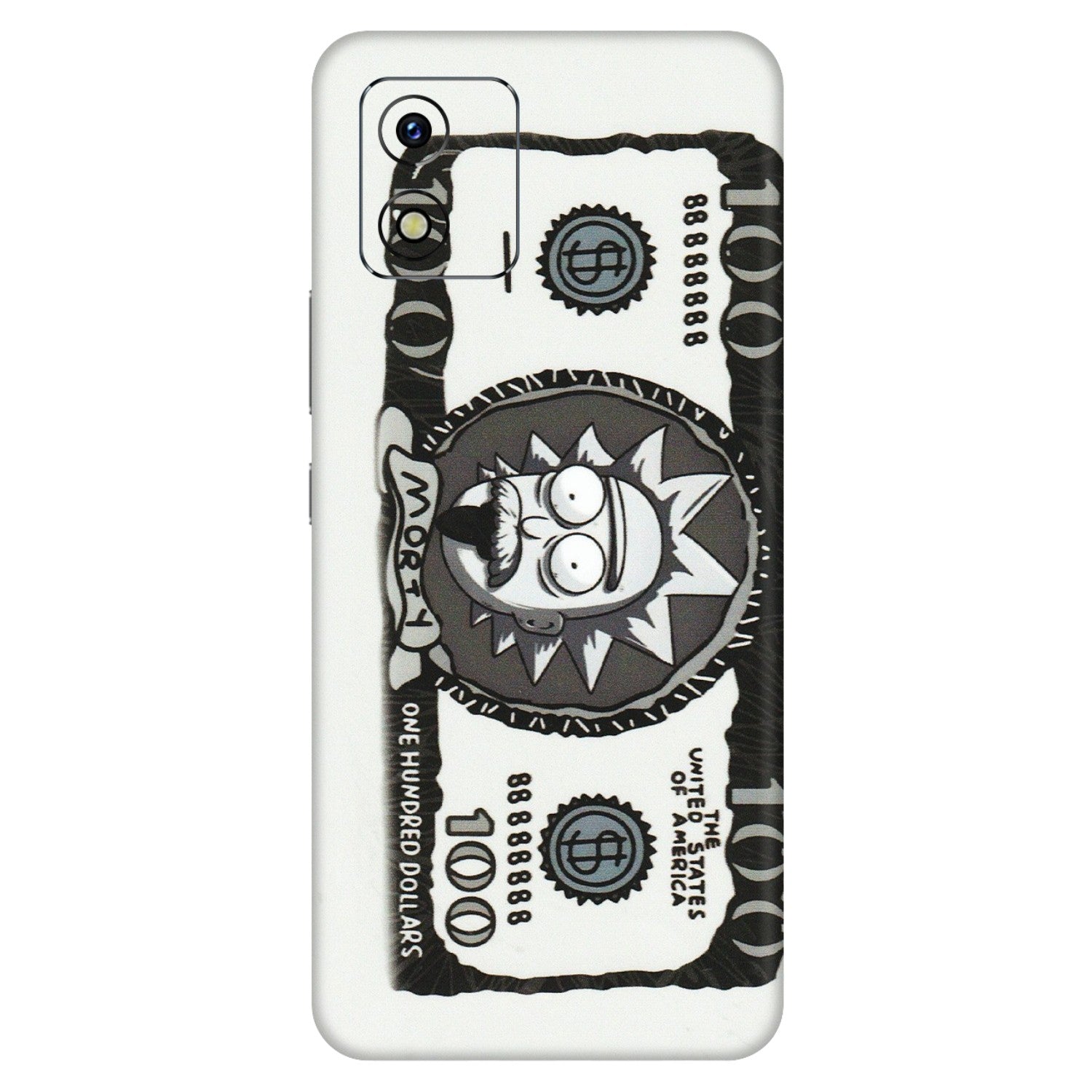 VIVO Y Series Phone Skins (All Models) - Rick And Morty Hundred Dollar Anime - Matte Finish (M-161) Vivo Y15S