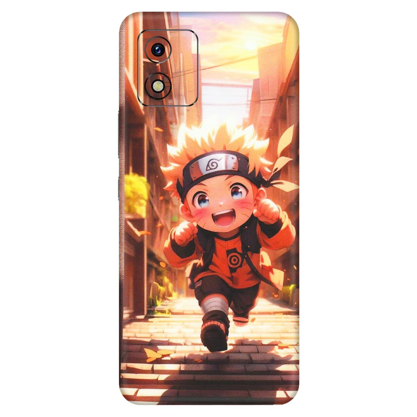 VIVO Y Series Phone Skins (All Models) - Naruto Cute Toon Running - Matte Finish (M-04) Vivo Y15S