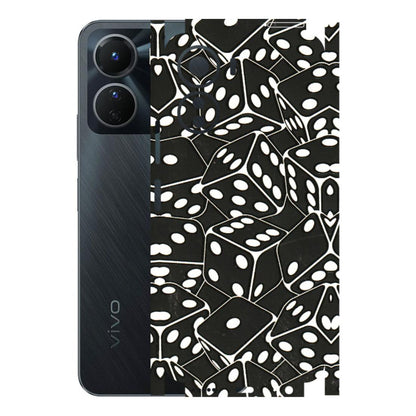 VIVO Y Series Phone Skins (All Models) - Big Black Dices - 3D Embossed Finish (L-106) Vivo Y16