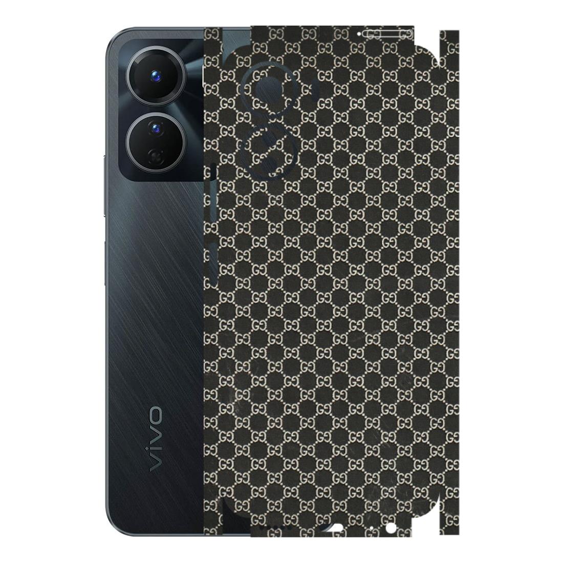 VIVO Y Series Phone Skins (All Models) - Black G Print - 3D Embossed Finish (L-109) Vivo Y16