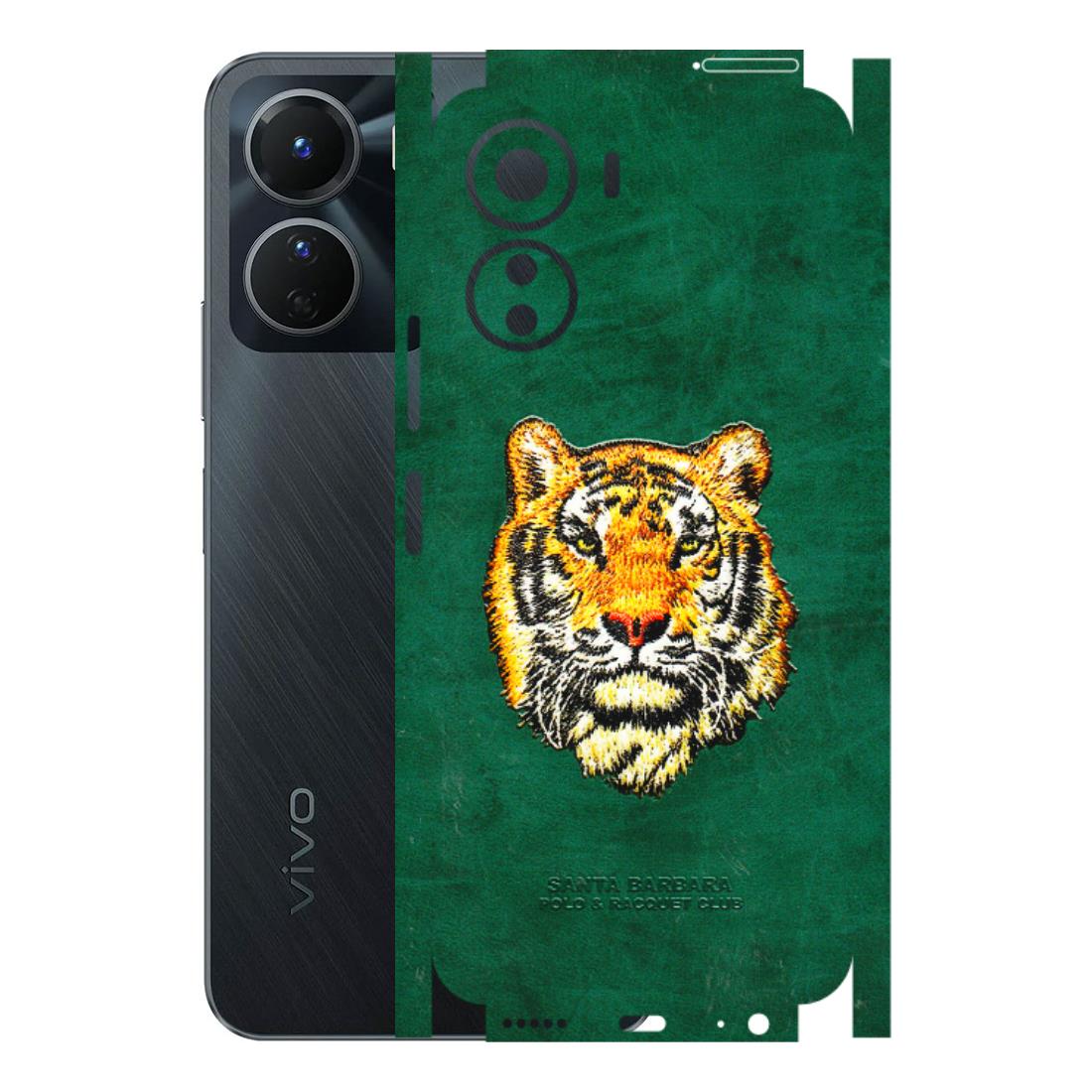 VIVO Y Series Phone Skins (All Models) - Leather Feel Tiger - 3D Embossed Finish (L-111) Vivo Y16