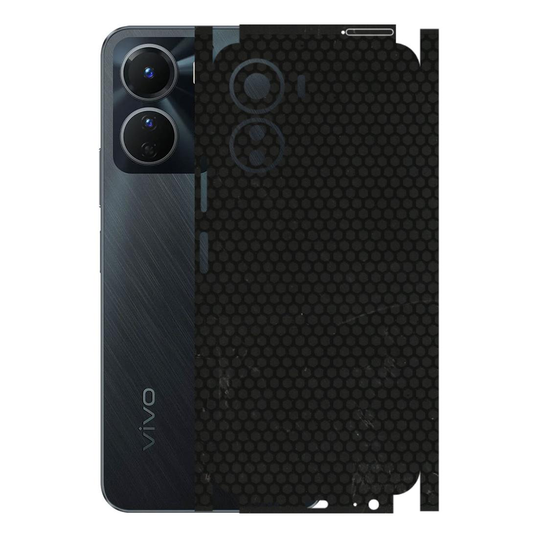 VIVO Y Series Phone Skins (All Models) - Black honeycomb - 3D Embossed Finish (L-114) Vivo Y16