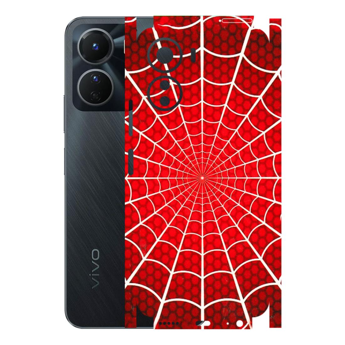 VIVO Y Series Phone Skins (All Models) - Classic Spidey Web - 3D Embossed Finish (L-115) Vivo Y16