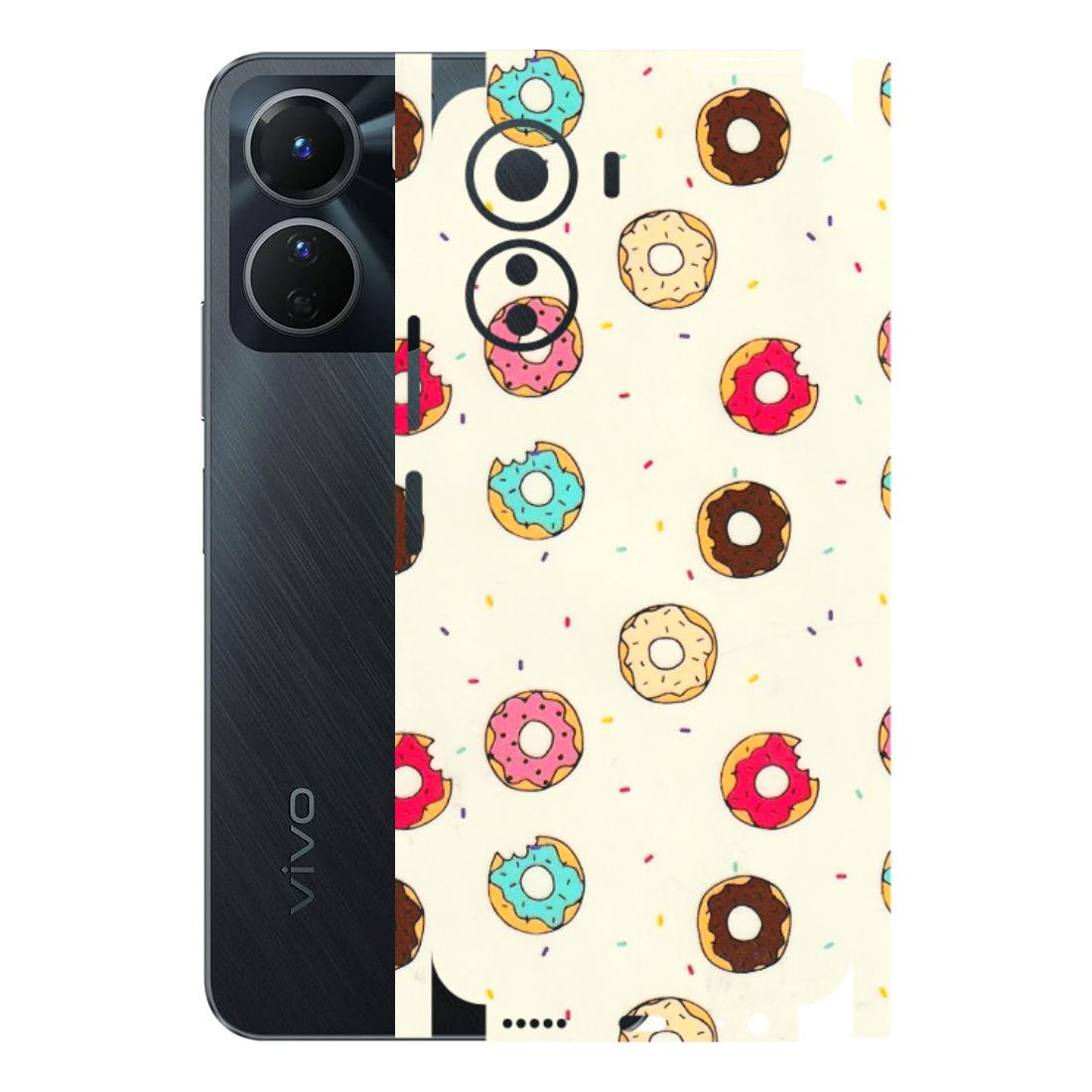 VIVO Y Series Phone Skins (All Models) - Mini Donuts Doodle Art - 3D Embossed Finish (L-122) Vivo Y16