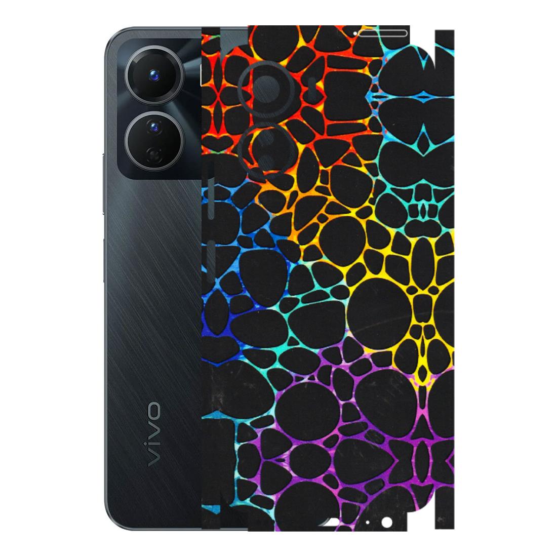 VIVO Y Series Phone Skins (All Models) - Abstract Art MultiColour - 3D Embossed Finish (L-133) Vivo Y16