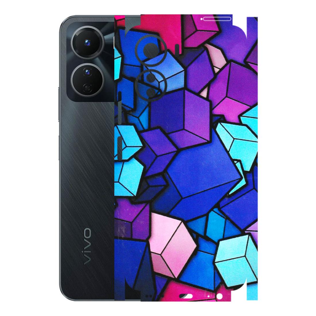 VIVO Y Series Phone Skins (All Models) - Cube Doodle - 3D Embossed Finish (L-141) Vivo Y16