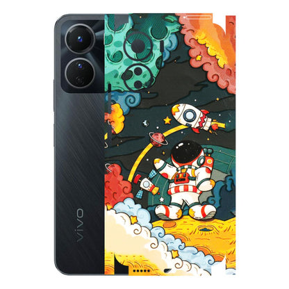 VIVO Y Series Phone Skins (All Models) - Astronauts & Spaceship - 3D Embossed Finish (L-145) Vivo Y16