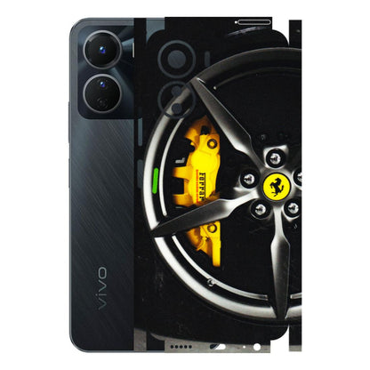 VIVO Y Series Phone Skins (All Models) - Ferrari Wheel Alloy - 3D Embossed Finish (L-173) Vivo Y16