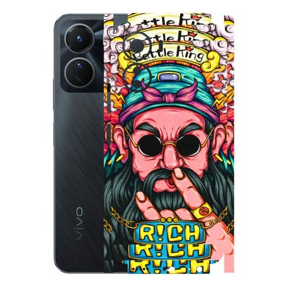 VIVO Y Series Phone Skins (All Models) - Battle King Dude Face - 3D Embossed Finish (L-178) Vivo Y16