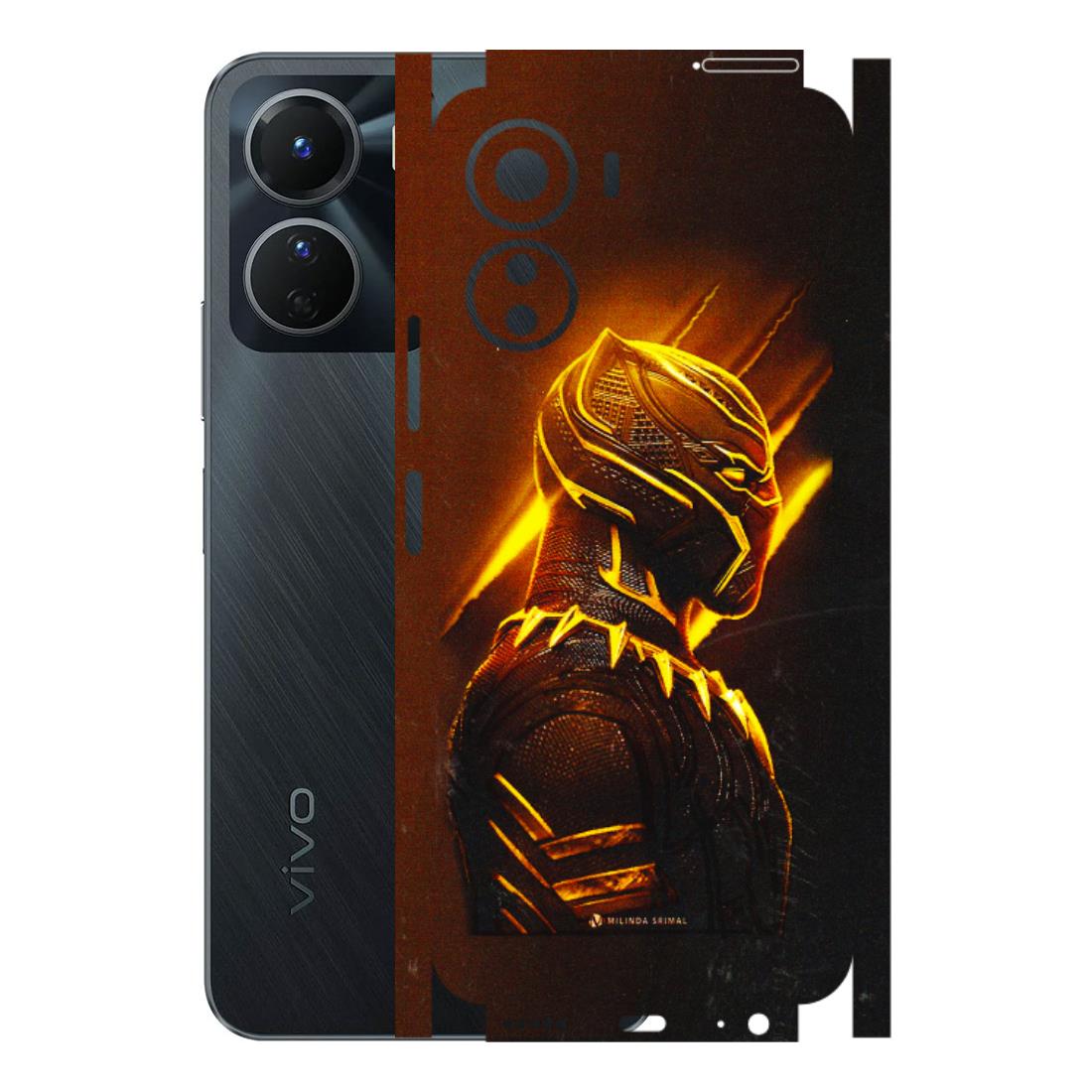 VIVO Y Series Phone Skins (All Models) - Gold Black Panther - 3D Embossed Finish (L-181) Vivo Y16