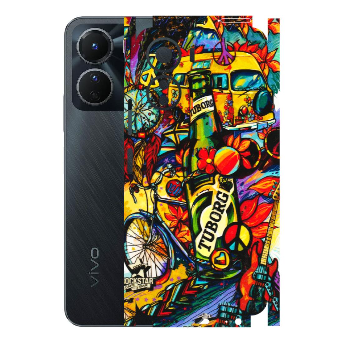 VIVO Y Series Phone Skins (All Models) - Cool Beer Bottle - 3D Embossed Finish (L-193) Vivo Y16
