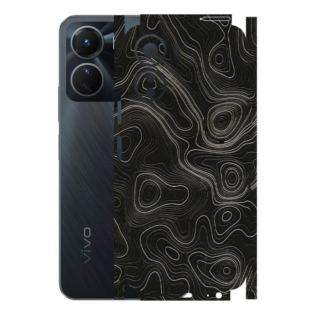 VIVO Y Series Phone Skins (All Models) - Black Swirl - 3D Embossed Finish (L-196) Vivo Y16