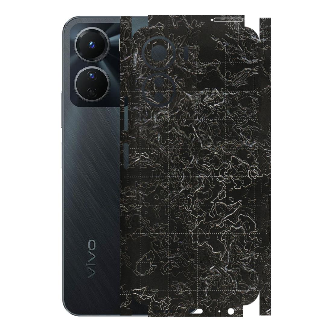 VIVO Y Series Phone Skins (All Models) - Black map Texture - 3D Embossed Finish (L-201) Vivo Y16