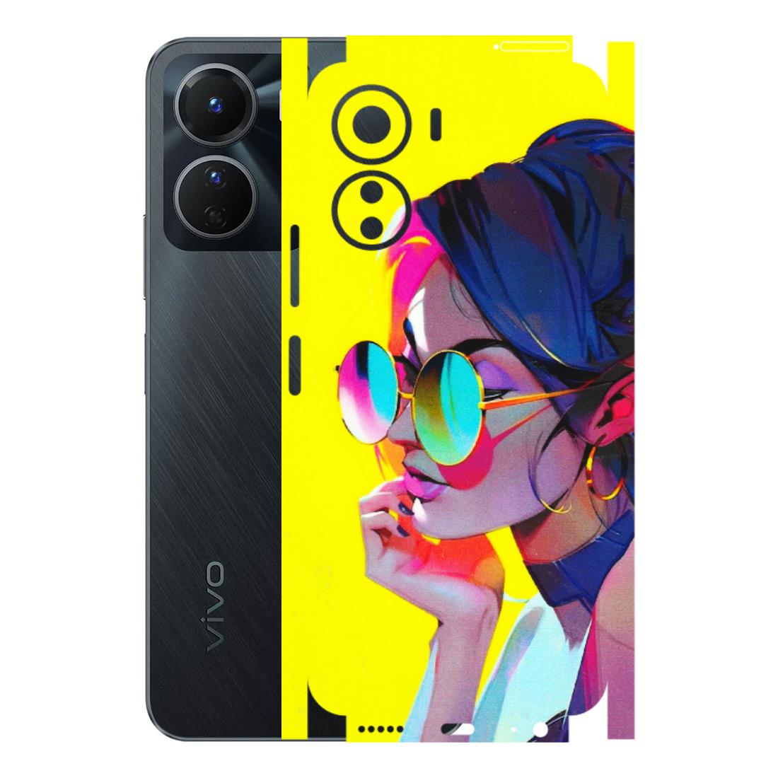 VIVO Y Series Phone Skins (All Models) - Bold Stylish Girl - 3D Embossed Finish (L-222) Vivo Y16