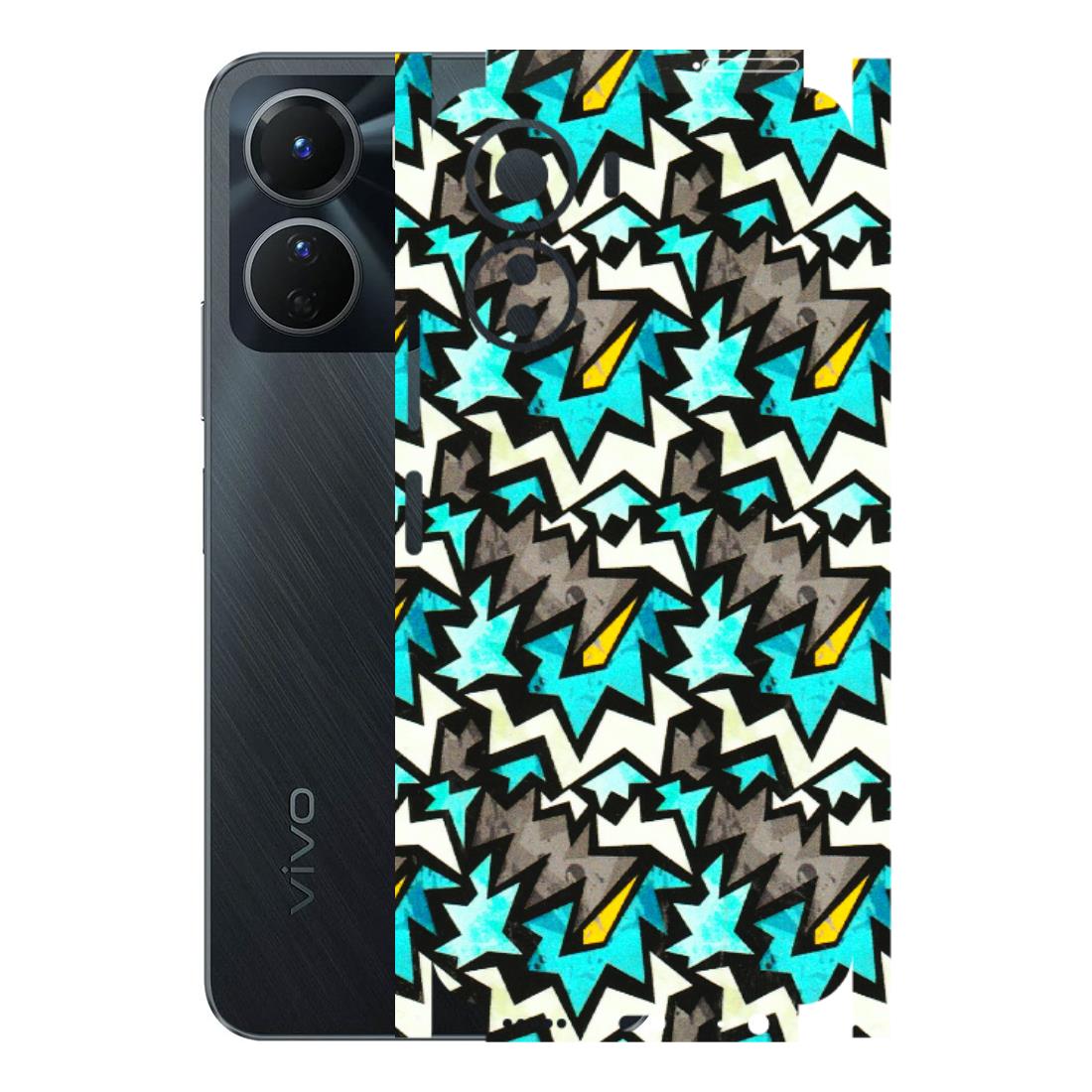 VIVO Y Series Phone Skins (All Models) - Funky Zig Zag - 3D Embossed Finish (L-223) Vivo Y16