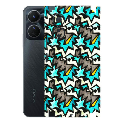 VIVO Y Series Phone Skins (All Models) - Funky Zig Zag - 3D Embossed Finish (L-223) Vivo Y16