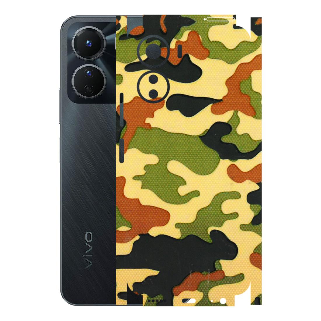 VIVO Y Series Phone Skins (All Models) - Indian Military - 3D Embossed Finish (L-234) Vivo Y16