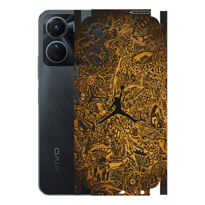 VIVO Y Series Phone Skins (All Models) - Premium Gold Basketball Player - 3D Embossed Finish (L-236) Vivo Y16