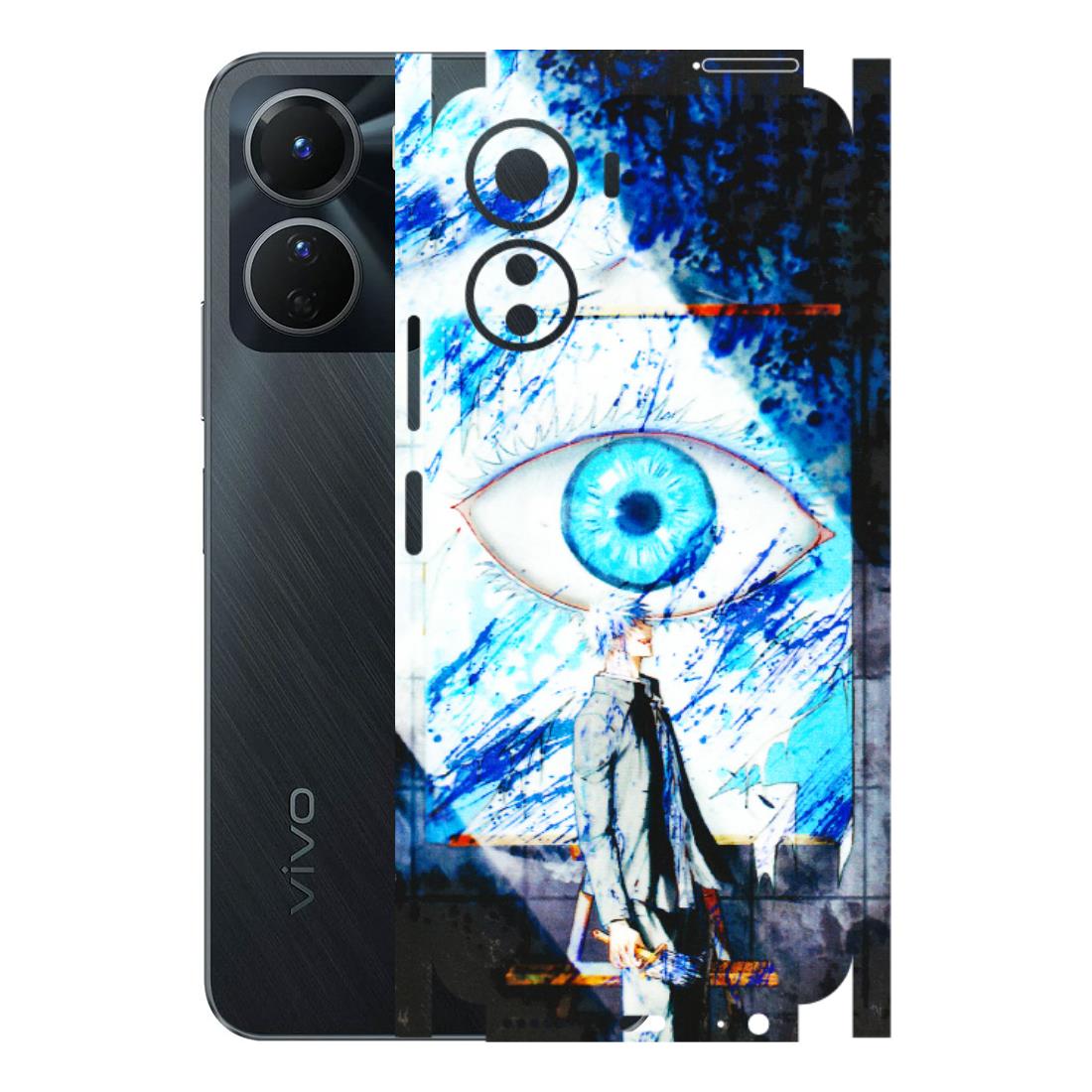 VIVO Y Series Phone Skins (All Models) - Gojo Satoru evil eye - 3D Embossed Finish (L-239) Vivo Y16
