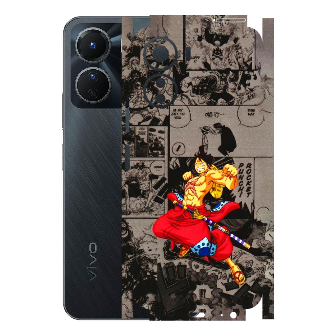 VIVO Y Series Phone Skins (All Models) - One Piece Rocket Punch Manga - 3D Embossed Finish (L-25) Vivo Y16