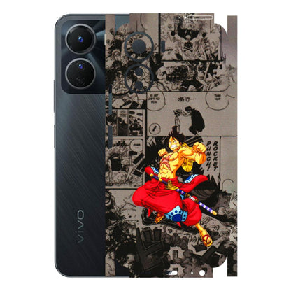 VIVO Y Series Phone Skins (All Models) - One Piece Rocket Punch Manga - 3D Embossed Finish (L-25) Vivo Y16