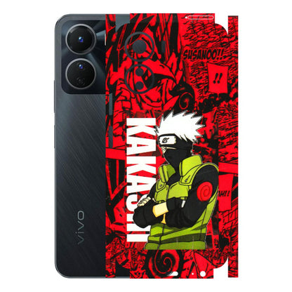 VIVO Y Series Phone Skins (All Models) - Kakashi Red Anime - 3D Embossed Finish (L-251) Vivo Y16