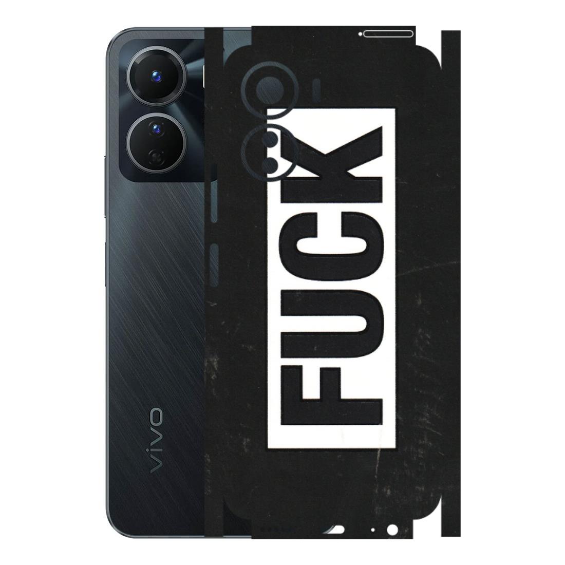VIVO Y Series Phone Skins (All Models) - The F Word - 3D Embossed Finish (L-255) Vivo Y16