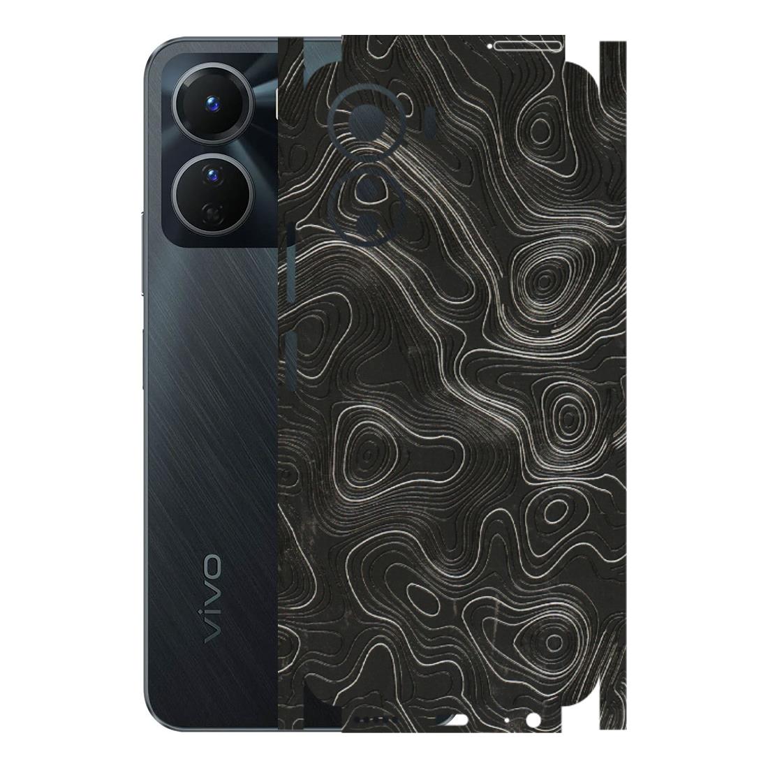 VIVO Y Series Phone Skins (All Models) - Abstract White Line Map - 3D Embossed Finish (L-269) Vivo Y16