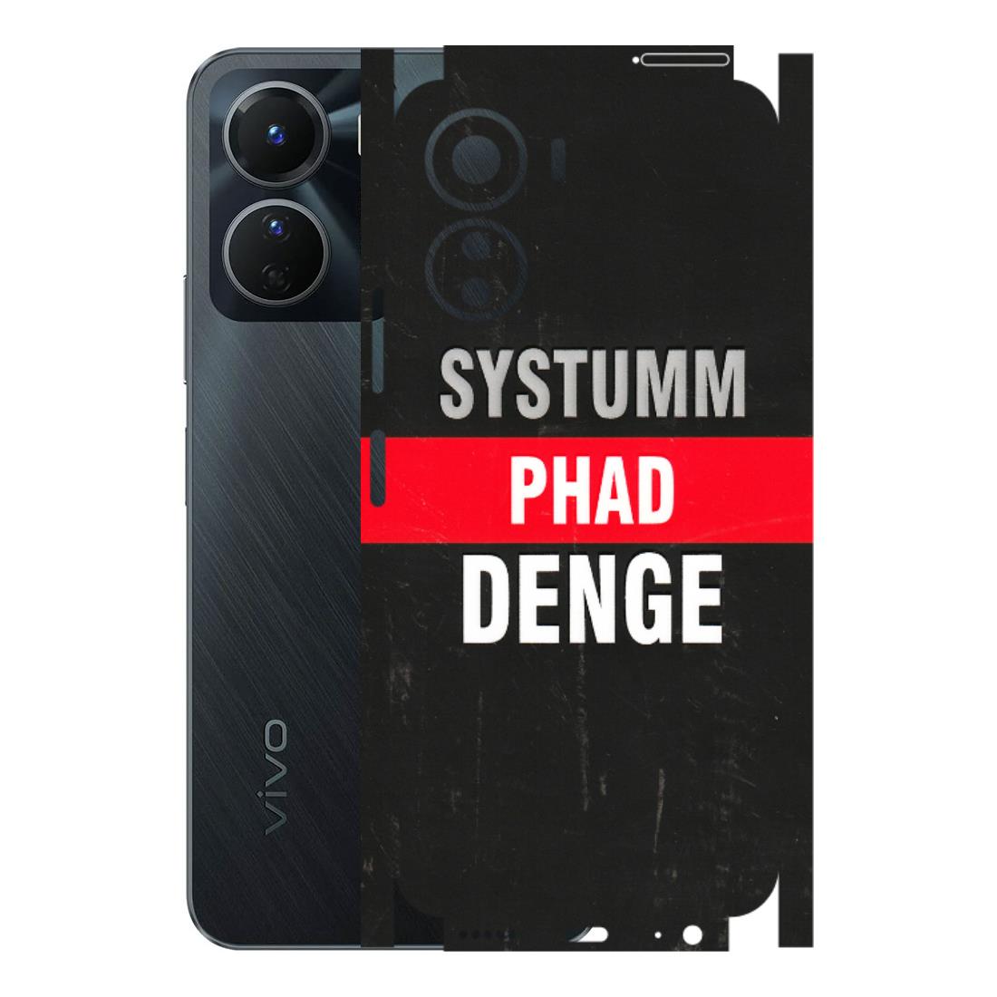VIVO Y Series Phone Skins (All Models) - Systumm Phad Denge - 3D Embossed Finish (L-278) Vivo Y16