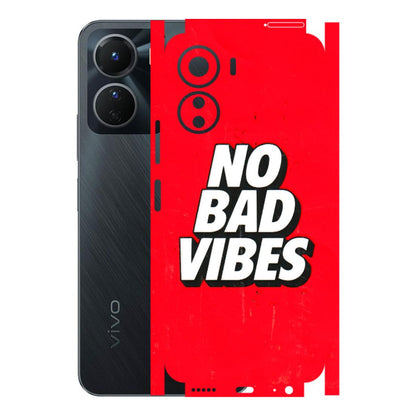 VIVO Y Series Phone Skins (All Models) - No Bad Vibes - 3D Embossed Finish (L-280) Vivo Y16