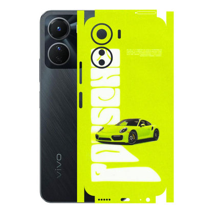 VIVO Y Series Phone Skins (All Models) - Lime Green Porche - 3D Embossed Finish (L-30) Vivo Y16
