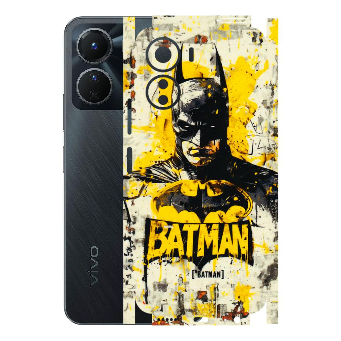VIVO Y Series Phone Skins (All Models) - Batman Yellow BT - 3D Embossed Finish (L-304) Vivo Y16