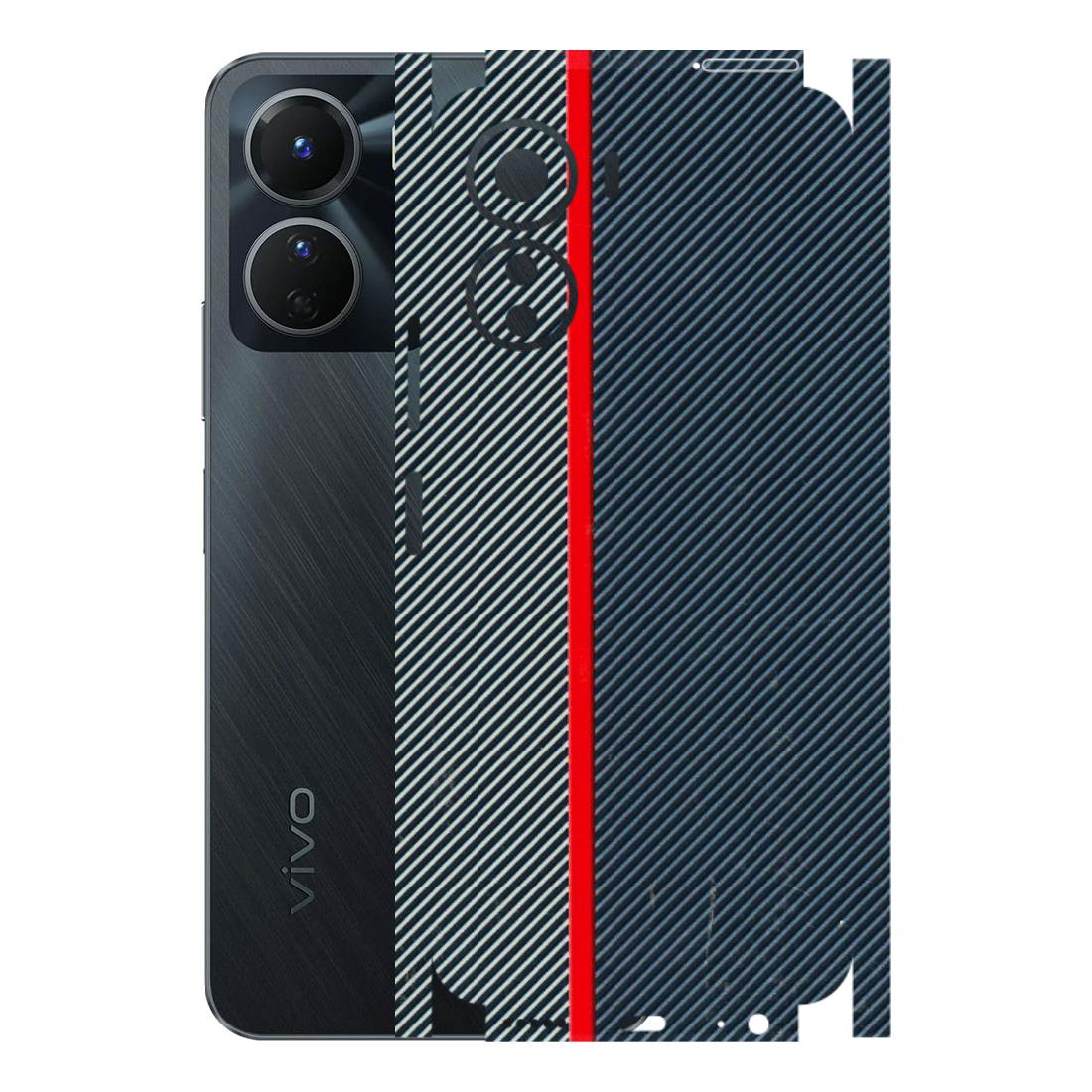 VIVO Y Series Phone Skins (All Models) - Blue Sober Lines - 3D Embossed Finish (L-305) Vivo Y16