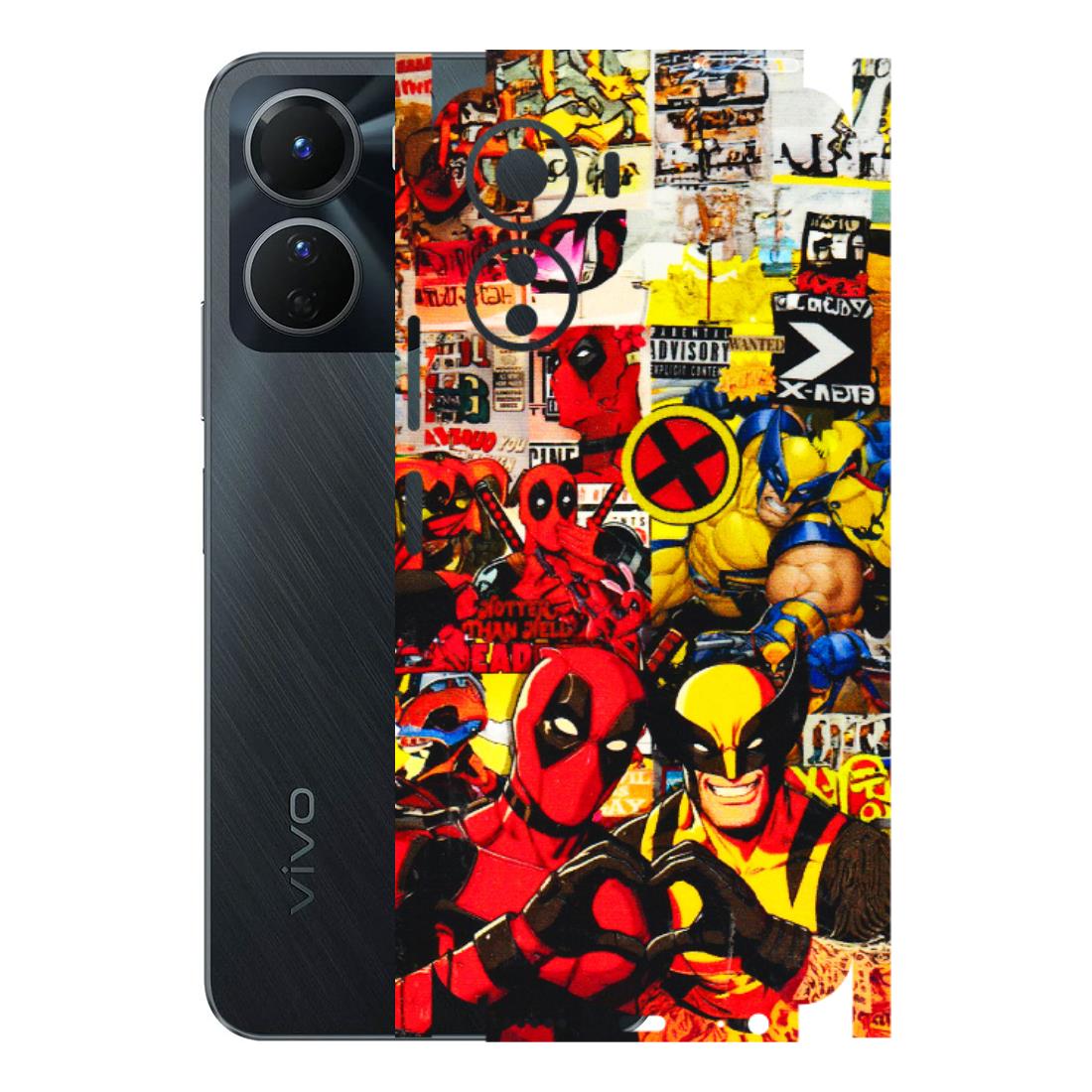 VIVO Y Series Phone Skins (All Models) - Spidy Wolverine - 3D Embossed Finish (L-310) Vivo Y16
