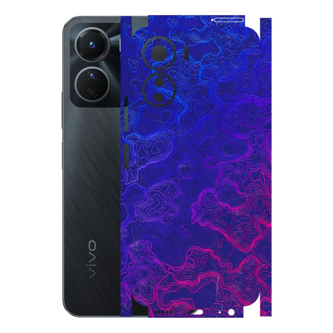 VIVO Y Series Phone Skins (All Models) - Purple Ripples Swirl - 3D Embossed Finish (L-314) Vivo Y16