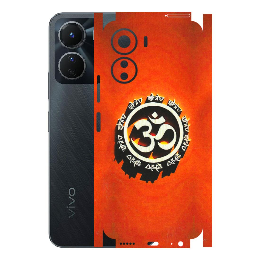 VIVO Y Series Phone Skins (All Models) - Aum Shiv Orange - 3D Embossed Finish (L-32) Vivo Y16