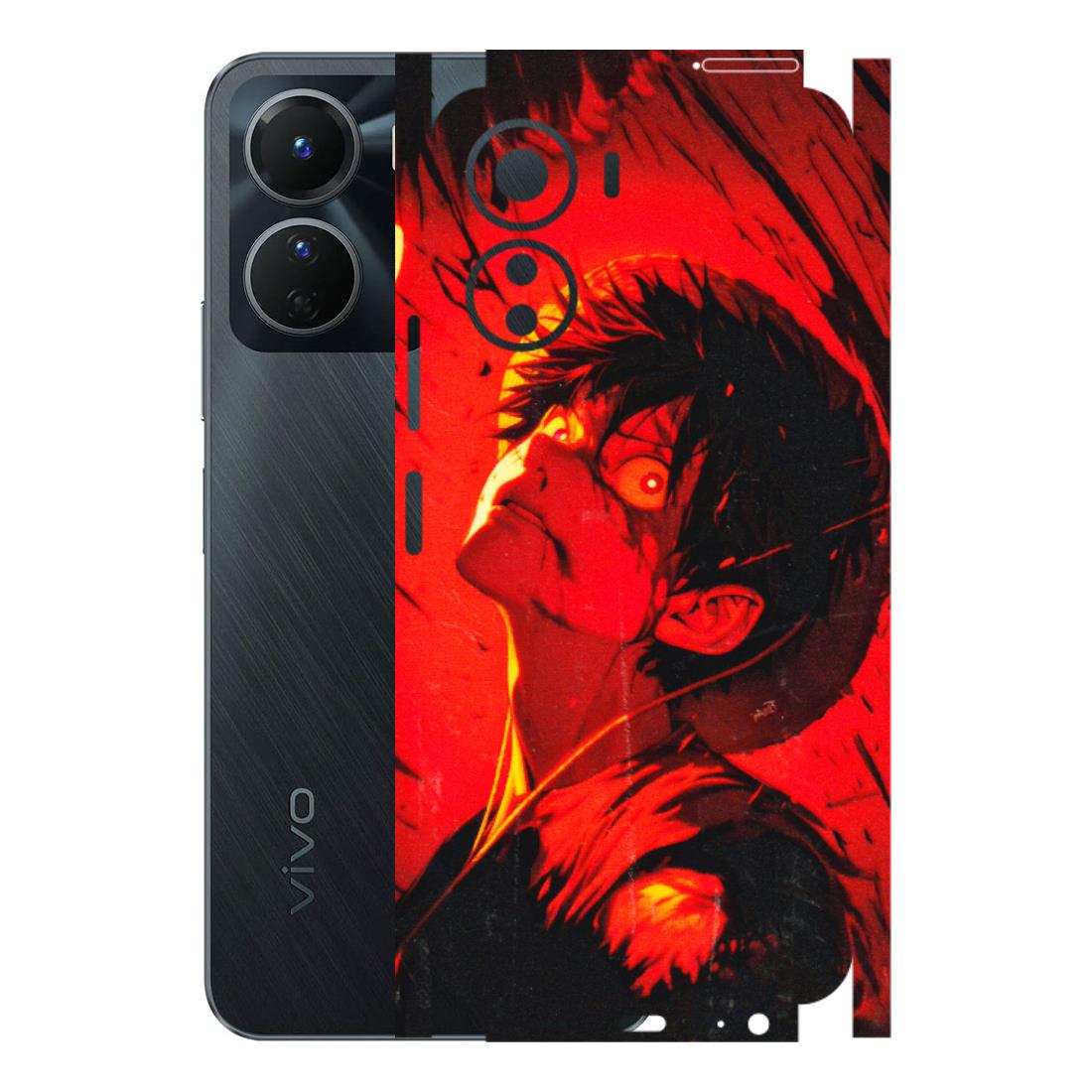 VIVO Y Series Phone Skins (All Models) - D.Luffy Power Up One Piece Anime - 3D Embossed Finish (L-326) Vivo Y16
