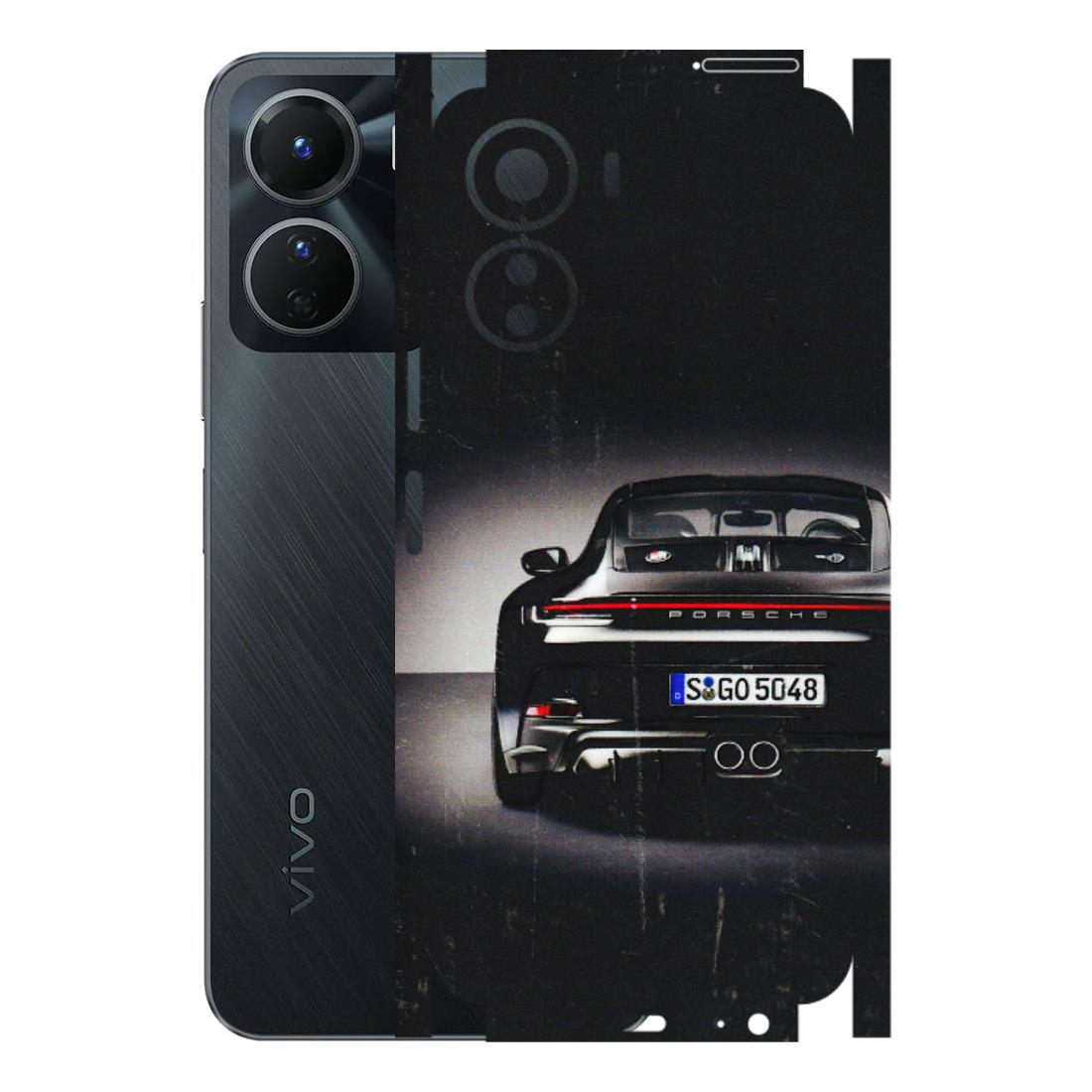 VIVO Y Series Phone Skins (All Models) - New Black Porsche GT3 - 3D Embossed Finish (L-327) Vivo Y16