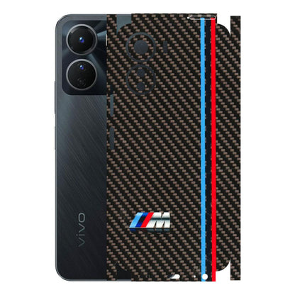 VIVO Y Series Phone Skins (All Models) - BM Carbon Fiber Feels - 3D Embossed Finish (L-38) Vivo Y16