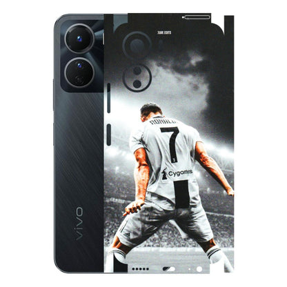 VIVO Y Series Phone Skins (All Models) - Ronaldo CR7 Crazy - 3D Embossed Finish (L-44) Vivo Y16