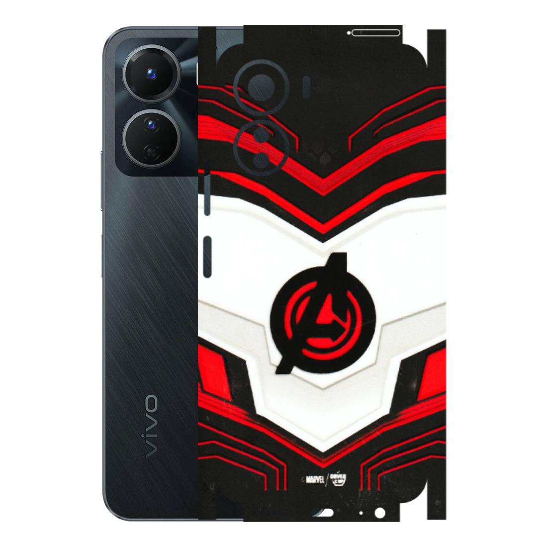 VIVO Y Series Phone Skins (All Models) - Avengers Logo - 3D Embossed Finish (L-55) Vivo Y16