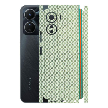 VIVO Y Series Phone Skins (All Models) - Gucci Fabric Pattern - 3D Embossed Finish (L-73) Vivo Y16