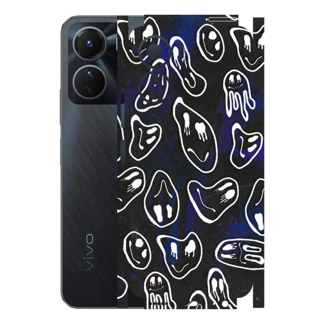 VIVO Y Series Phone Skins (All Models) - Distorted Smileys - 3D Embossed Finish (L-92) Vivo Y16