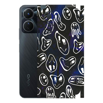 VIVO Y Series Phone Skins (All Models) - Distorted Smileys - 3D Embossed Finish (L-92) Vivo Y16