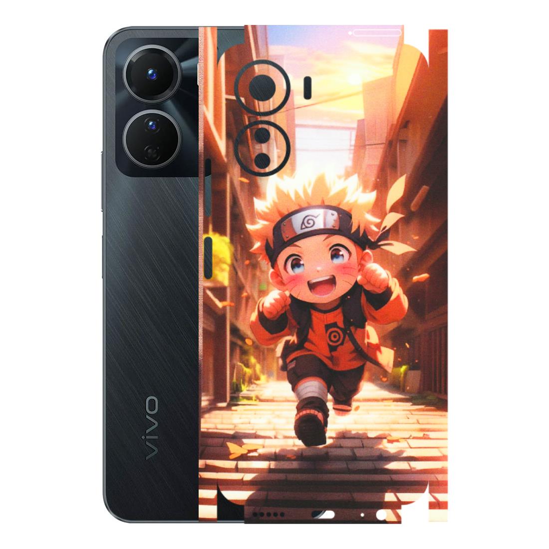 VIVO Y Series Phone Skins (All Models) - Naruto Cute Toon Running - Matte Finish (M-04) Vivo Y16