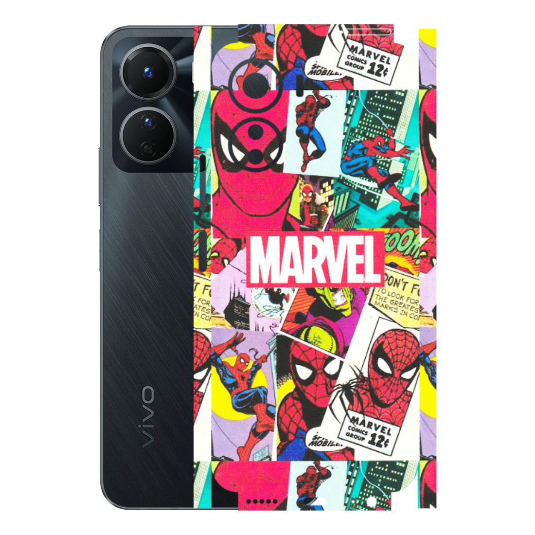 VIVO Y Series Phone Skins (All Models) - Marvel Comic Spiderman Grafitti - Matte Finish (M-72) Vivo Y16