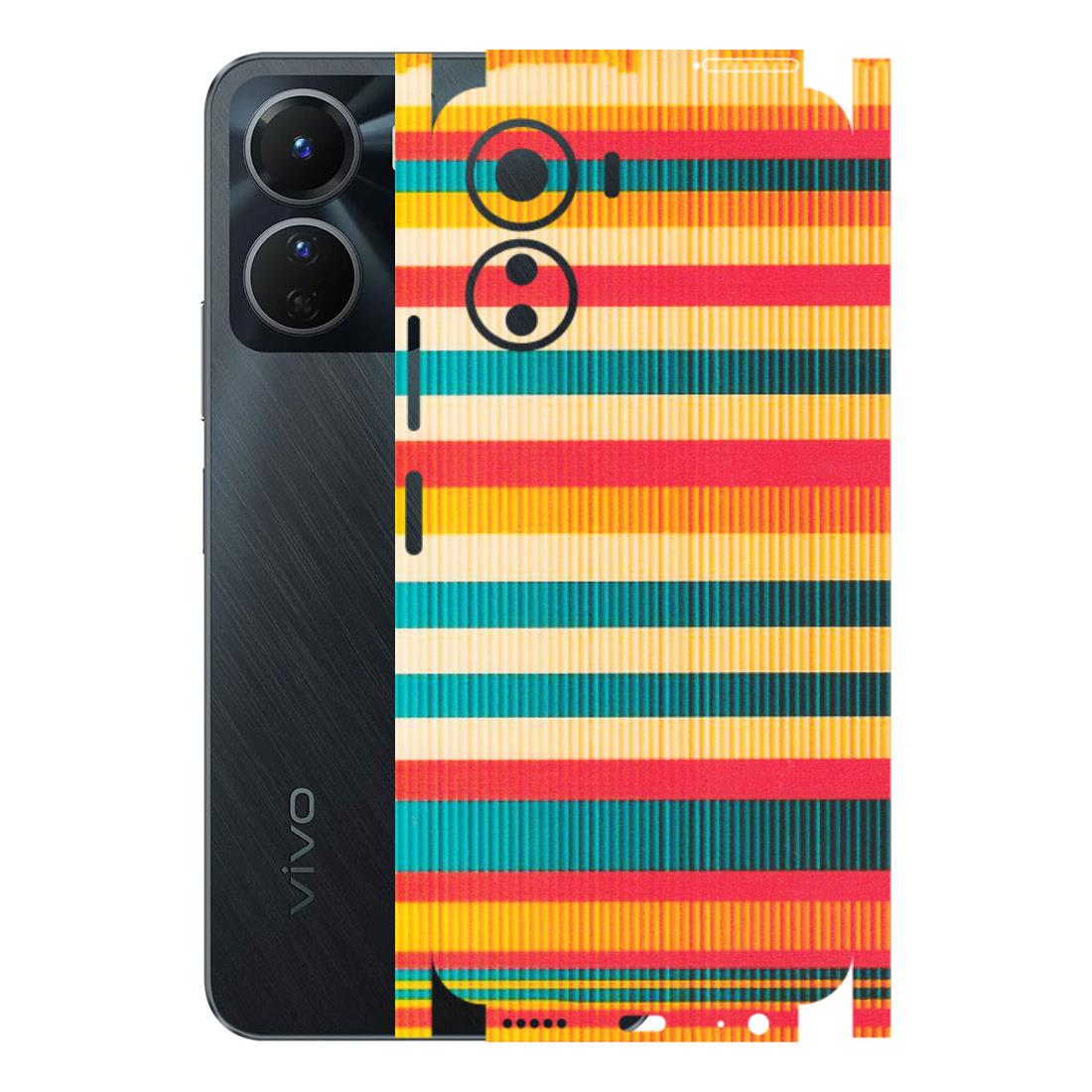 VIVO Y Series Phone Skins (All Models) - Colourful Stripes Soothing Effect - Matte Finish (M-86) Vivo Y16